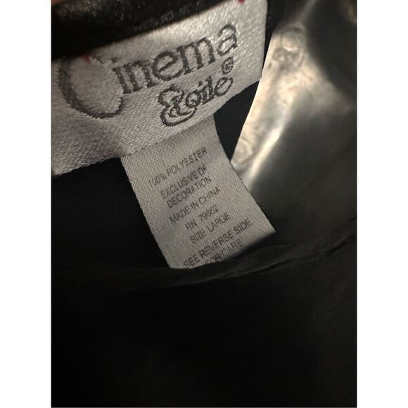 Vintage Cinema Eloile Late 90s Satin Maxi Dress size large Beautiful black dress - Picture 5 of 5